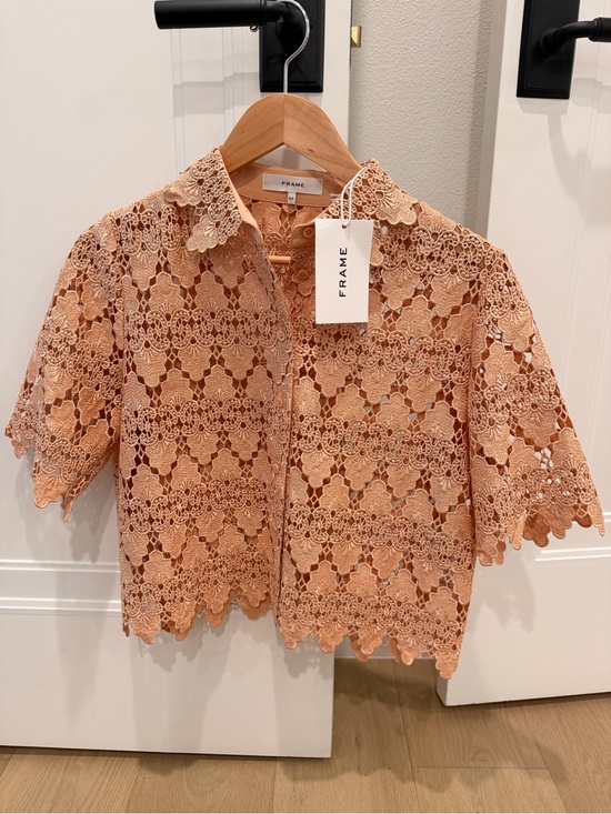 Frame Denim Tops - FRAME Lace button down NWT - Sz Sm